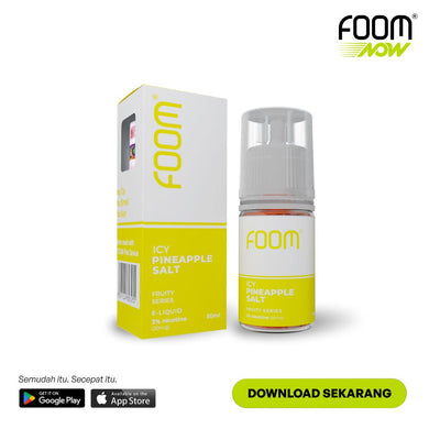 ICY PINEAPPLE SALT - [Icy Fruity Series] | Liquid Vape Terenak dan Pods Vape Terbaik | FOOM