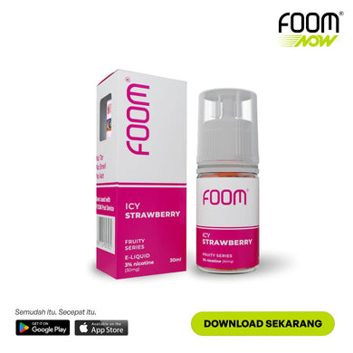 ICY STRAWBERRY - [Icy Fruity Series] | Liquid Vape Terenak dan Pods Vape Terbaik | FOOM
