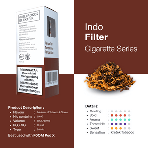 INDO FILTER - [Cig Series] | Liquid Vape Terenak dan Pods Vape Terbaik | FOOM