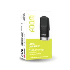 LIME CAPSULE - [Prefilled Cartridge] | Liquid Vape Terenak dan Pods Vape Terbaik | FOOM