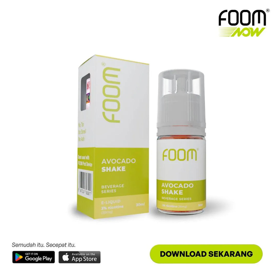Liquid AVOCADO SHAKE - [Beverage Series] | Liquid Vape Salt Nic Enak dan Pods Vape Terbaik - FOOM