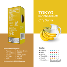 Liquid BANANA CREAM - [City Series Flooid] | Liquid Vape Salt Nic Enak dan Pods Vape Terbaik - FOOM