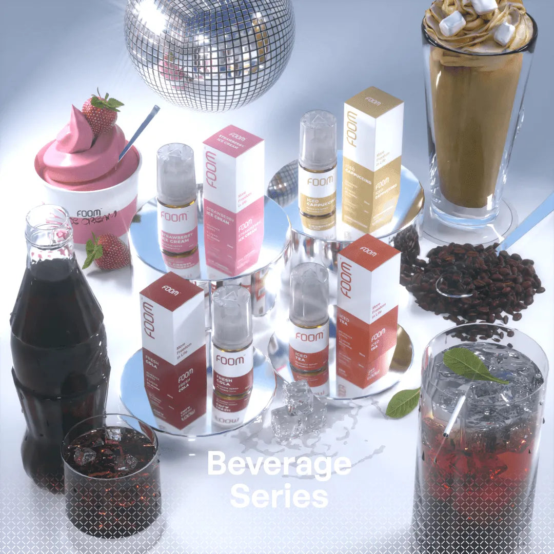 Liquid FOOM BEVERAGE SERIES | Liquid Vape Salt Nic Enak dan Pods Vape Terbaik - FOOM