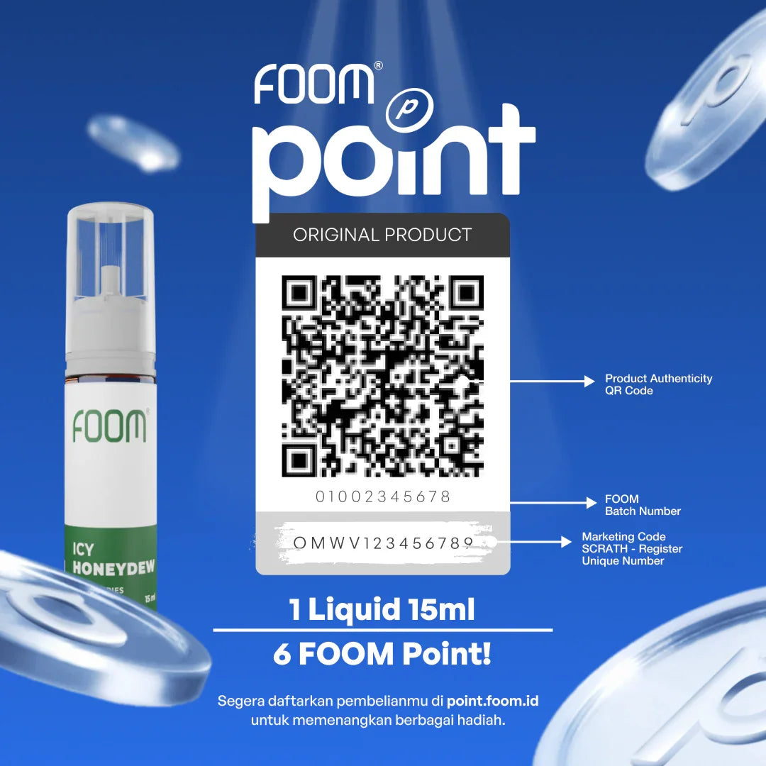 LIQUID FOOM ICY HONEYDEW - 15ML SERIES | Liquid Vape Salt Nic Enak dan Pods Vape Terbaik - FOOM