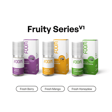 Liquid Fruity Series V1 | Liquid Vape Terenak dan Pods Vape Terbaik | FOOM
