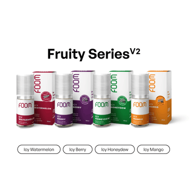 Liquid Fruity Series V2 | Liquid Vape Terenak dan Pods Vape Terbaik | FOOM
