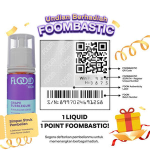 Liquid GRAPE BUBBLEGUM - [Bubblegum Series Flooid] | Liquid Vape Salt Nic Enak dan Pods Vape Terbaik - FOOM
