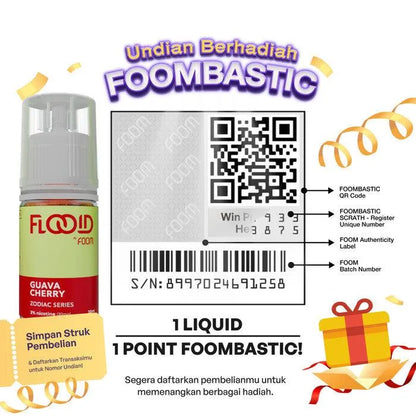 Liquid GUAVA CHERRY - [Zodiac Series Flooid] | Liquid Vape Salt Nic Enak dan Pods Vape Terbaik - FOOM