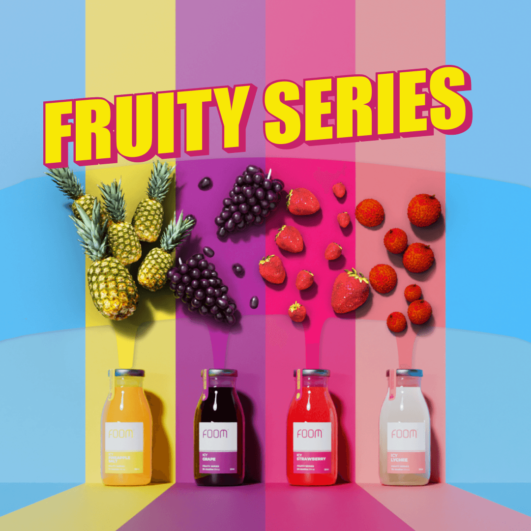 Liquid ICY GRAPE - [Icy Fruity Series] | Liquid Vape Salt Nic Enak dan Pods Vape Terbaik - FOOM