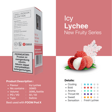Load gambar ke Gallery Liquid ICY LYCHEE - [Icy Fruity Series] | Liquid Vape Salt Nic Enak dan Pods Vape Terbaik - FOOM
