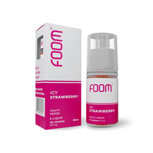 Liquid ICY STRAWBERRY - [Icy Fruity Series] | Liquid Vape Salt Nic Enak dan Pods Vape Terbaik - FOOM