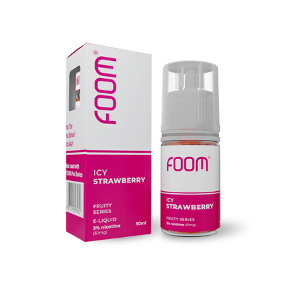 Liquid ICY STRAWBERRY - [Icy Fruity Series] | Liquid Vape Salt Nic Enak dan Pods Vape Terbaik - FOOM