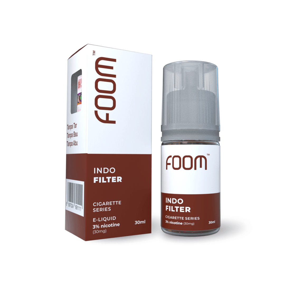 Liquid INDO FILTER - [Cig Series] | Liquid Vape Salt Nic Enak dan Pods Vape Terbaik - FOOM