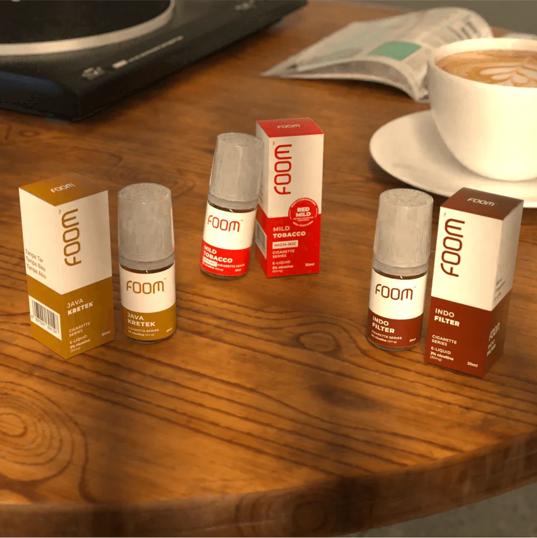 Liquid Salt nic Java Kretek - Cigarette Series FOOM | FOOM Lab Global