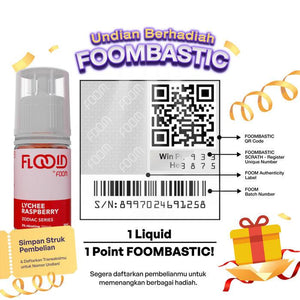Liquid LYCHEE RASPBERRY - [Zodiac Series Flooid] | Liquid Vape Terenak dan Pods Vape Terbaik | FOOM