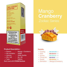 Load gambar ke Gallery Liquid MANGO CRANBERRY - [Zodiac Series Flooid] | Liquid Vape Terenak dan Pods Vape Terbaik | FOOM