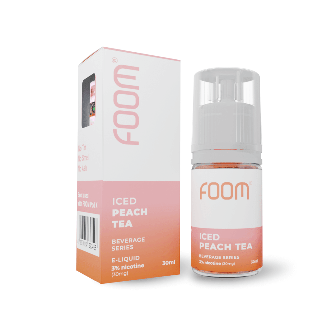 Liquid PEACH TEA - [Tea Series] | Liquid Vape Salt Nic Enak dan Pods Vape Terbaik - FOOM