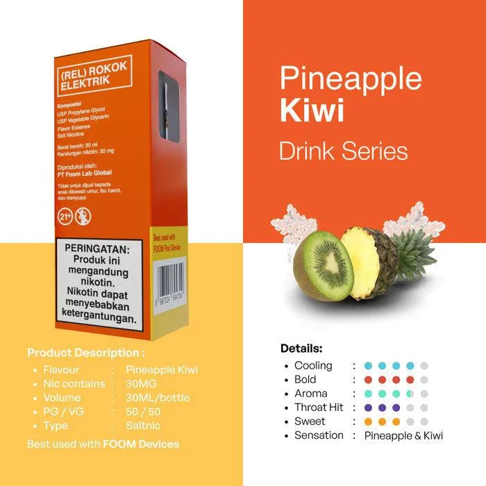 Jual Liquid PINEAPPLE KIWI - Liquid Vape Rasa Nanas | FOOM