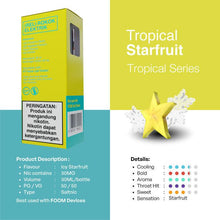 Liquid STARFRUIT - [Tropical Series Flooid] | Liquid Vape Salt Nic Enak dan Pods Vape Terbaik - FOOM