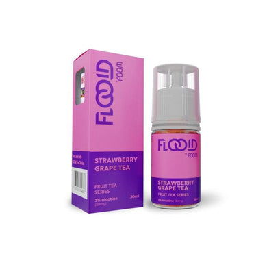 Liquid STRAWBERRY GRAPE TEA - [Fruit Tea Series Flooid] | Liquid Vape Terenak dan Pods Vape Terbaik | FOOM