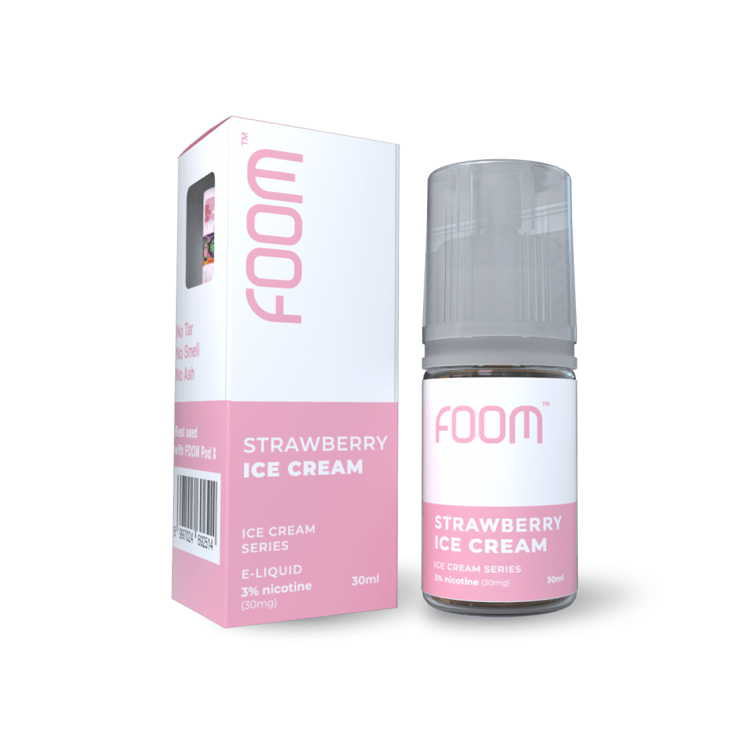 Liquid Saltnic Strawberry Ice Cream - Ice Cream Series FOOM