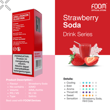 Load image into Gallery viewer, Liquid STRAWBERRY SODA - [Drink Series Flooid] | Liquid Vape Salt Nic Enak dan Pods Vape Terbaik - FOOM