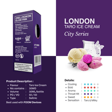 Load gambar ke Gallery Liquid TARO ICE CREAM - [City Series Flooid] | Liquid Vape Terenak dan Pods Vape Terbaik | FOOM