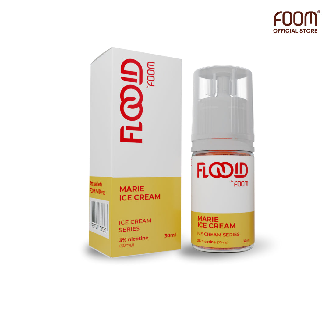 liquid Marie Ice Cream - Ice Cream Series FLOOID | FOOM Liquid Vape Salt Nic Terenak dan Pod Vape Terbaik