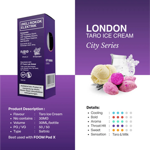 LONDON - LIQUID FLOOID VSS CITY SERIES | Liquid Vape Terenak dan Pods Vape Terbaik | FOOM