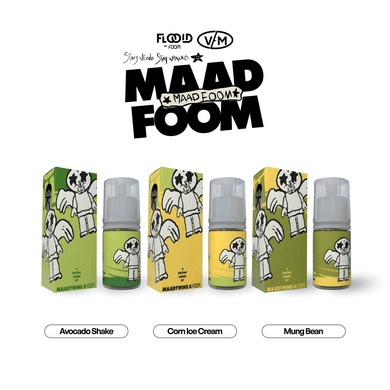 MAADFOOM ICE DESSERT SERIES by FOOM X MAADTWINS | Liquid Vape Terenak dan Pods Vape Terbaik | FOOM