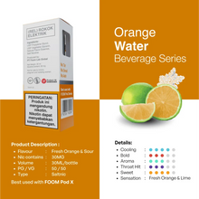 Load gambar ke Gallery ORANGE WATER - [Beverage Series] | Liquid Vape Terenak dan Pods Vape Terbaik | FOOM