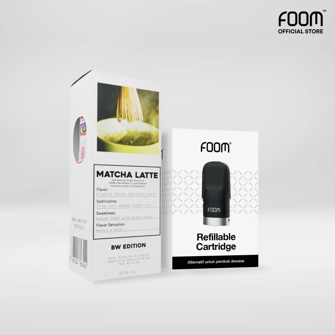 Paket Bulanan Cartridge Pod X + Liquid | Liquid Vape Salt Nic Enak dan Pods Vape Terbaik - FOOM