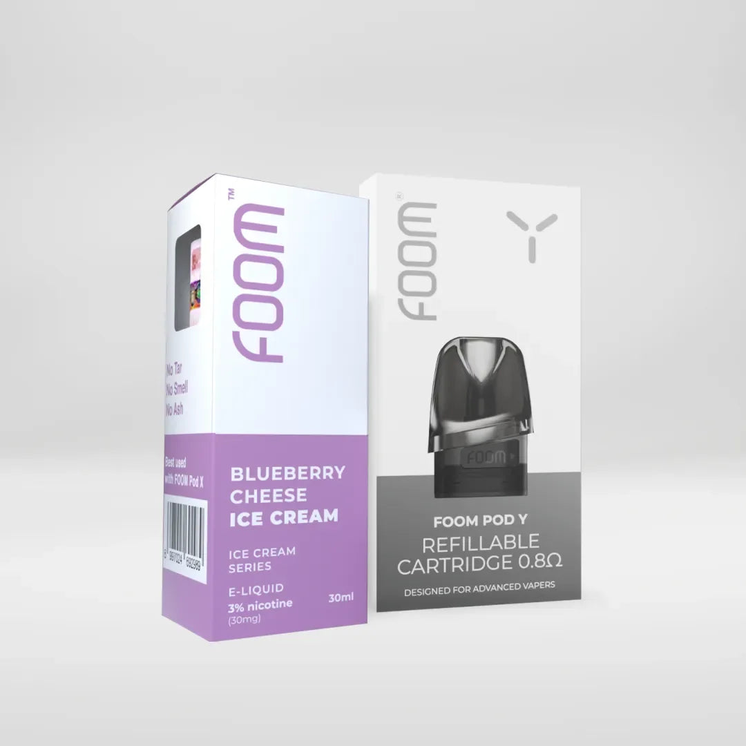 Foom Model 3 Paket Bulanan Cartridge Pod Y + Liquid | FOOM | FOOM Lab Global