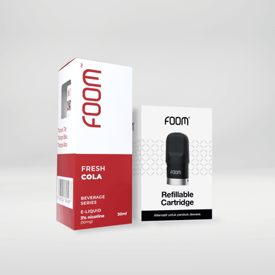 Paket Bulanan FOOM Cartridge + Liquid Beverage Series | Liquid Vape Terenak dan Pods Vape Terbaik | FOOM