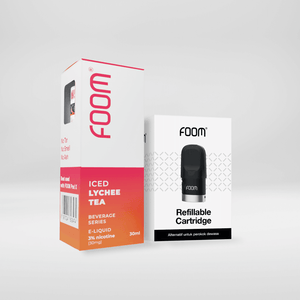 Paket Bulanan FOOM Cartridge + Liquid Tea Series | Liquid Vape Salt Nic Enak dan Pods Vape Terbaik - FOOM