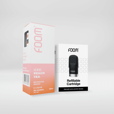 Paket Bulanan FOOM Cartridge + Liquid Tea Series | Liquid Vape Terenak dan Pods Vape Terbaik | FOOM