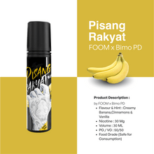 Load gambar ke Gallery PISANG RAKYAT 60ML @foom_id x @bimopd | Liquid Vape Terenak dan Pods Vape Terbaik | FOOM