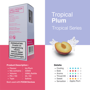 PLUM - [Tropical Series Flooid] | Liquid Vape Terenak dan Pods Vape Terbaik | FOOM