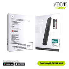 Load gambar ke Gallery Pod X ABSOLUTE BLACK Bundling Icy Menthol 15 ml | Liquid Vape Terenak dan Pods Vape Terbaik | FOOM