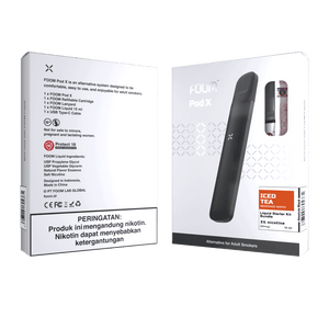 Pod X ABSOLUTE BLACK Bundling Liquid 15 ml | Liquid Vape Terenak dan Pods Vape Terbaik | FOOM