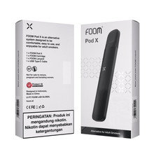 Pod X - ABSOLUTE BLACK | Liquid Vape Salt Nic Enak dan Pods Vape Terbaik - FOOM
