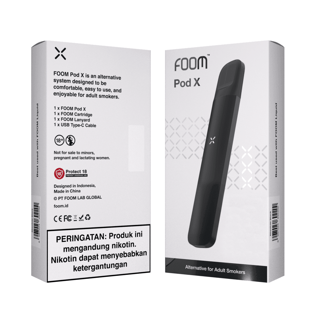 pod murah terbaik - FOOM Pod X Absolute Black