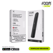Load gambar ke Gallery Pod X - ABSOLUTE BLACK | Liquid Vape Terenak dan Pods Vape Terbaik | FOOM