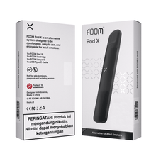 Load gambar ke Gallery Pod X - ABSOLUTE BLACK | Liquid Vape Terenak dan Pods Vape Terbaik | FOOM