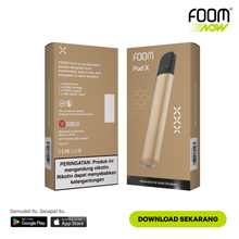 Load gambar ke Gallery Pod X - BRILLIANT GOLD | Liquid Vape Terenak dan Pods Vape Terbaik | FOOM