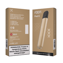 Load gambar ke Gallery Pod X - BRILLIANT GOLD | Liquid Vape Terenak dan Pods Vape Terbaik | FOOM