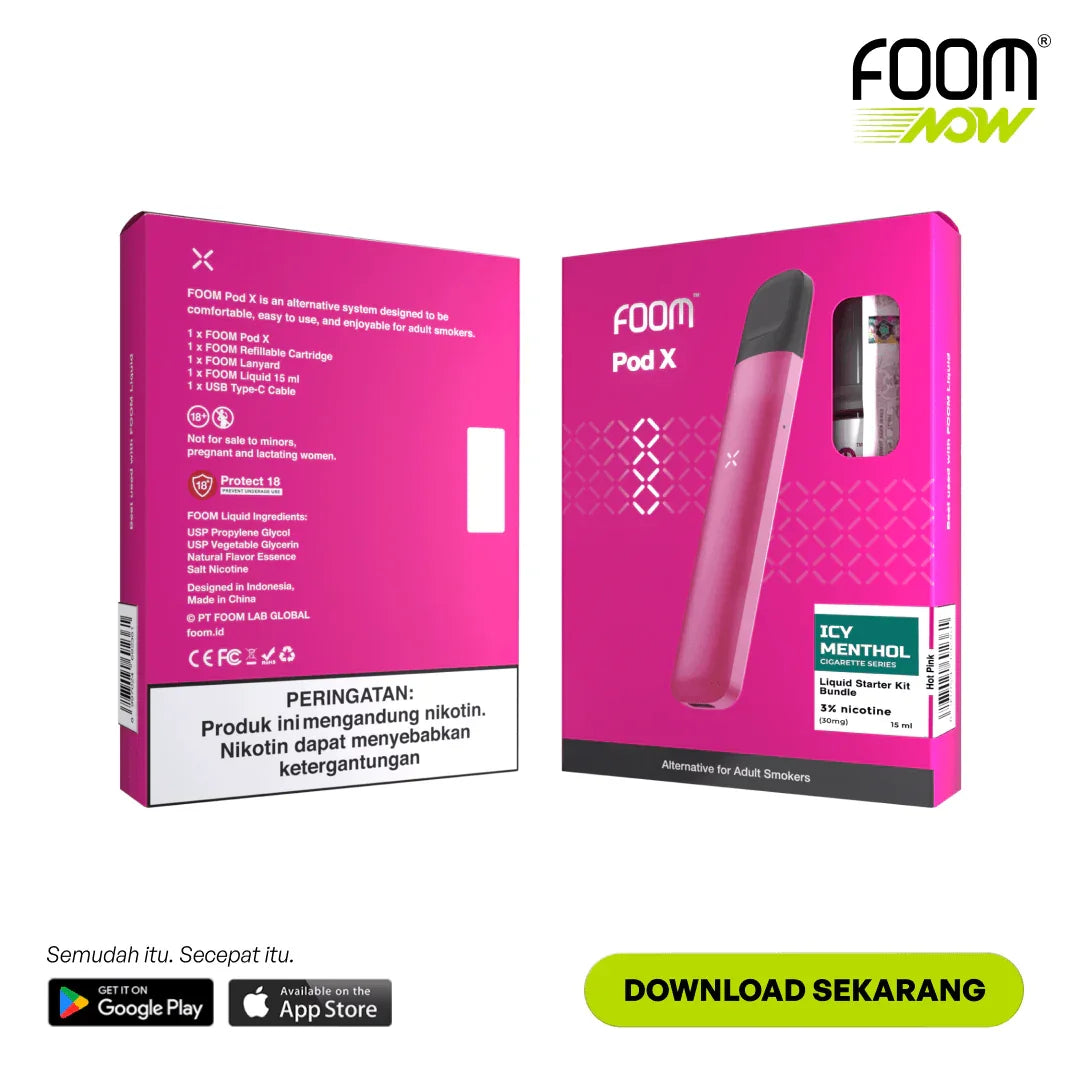 Pod X Hot Pink Bundling Liquid 15 Ml | FOOM Lab Global