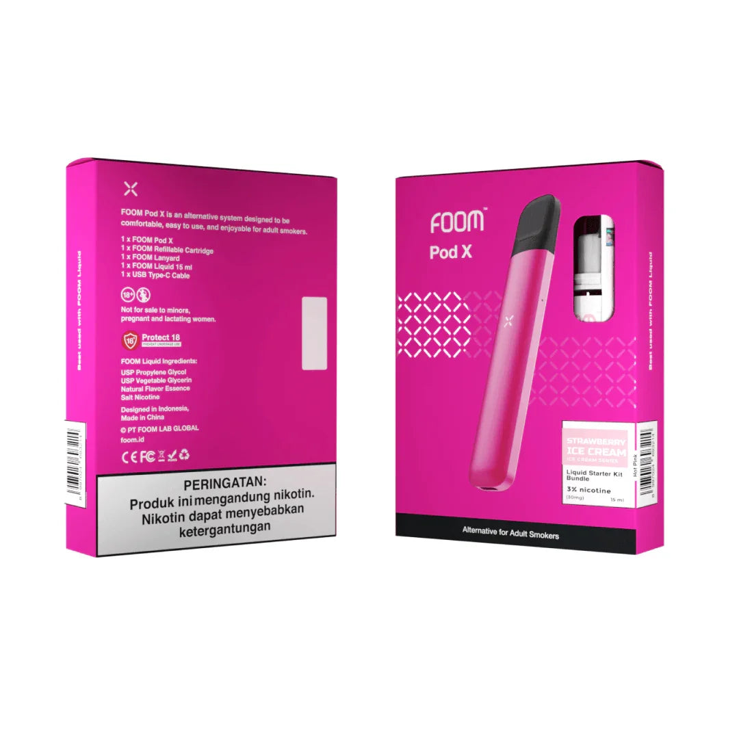 Pod X Hot Pink Bundling Liquid 15 Ml | FOOM Lab Global