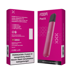Pod X - HOT PINK | Liquid Vape Terenak dan Pods Vape Terbaik | FOOM
