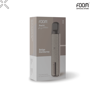 Pod X Signature - BEIGE CORDUROY | Liquid Vape Terenak dan Pods Vape Terbaik | FOOM